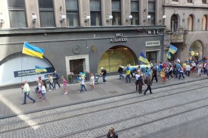 pro-Ukraine protest. 